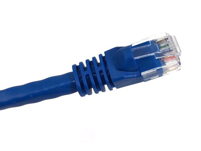 Micro Connectors 75 Feet Category 6 UTP RJ45 Patch 24AWG Cable Blue (E08-075BL)