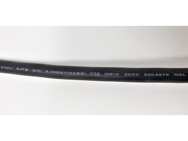 Micro Connectors 100 Feet Outdoor Heavy-Duty Power Extension Cable (NEMA 5-15P to NEMA 5-15R) (M05-12100-OUT)