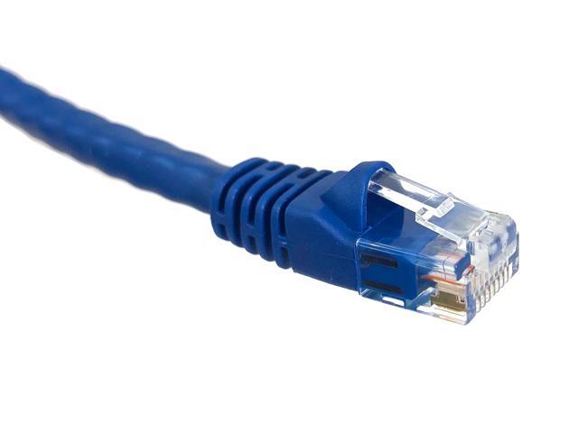 Micro Connectors 75 Feet Category 6 UTP RJ45 Patch 24AWG Cable Blue (E08-075BL)