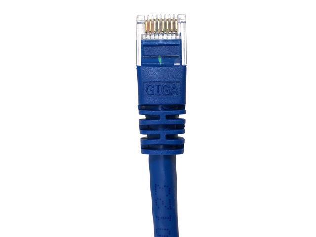 Micro Connectors 25 Feet Cat6 Molded Snagless RJ45 UTP Networking Patch Cable - Blue 10-Pack (E08-025BL-10)