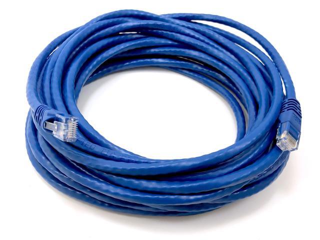 Micro Connectors 25 Feet Cat6 Molded Snagless RJ45 UTP Networking Patch Cable - Blue 10-Pack (E08-025BL-10)