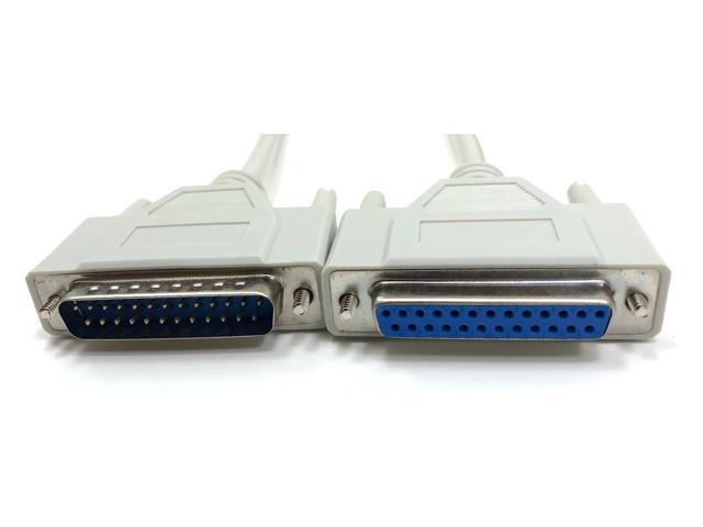 UPC 715860000366 product image for Micro connectors, 25 Feet Serial Extension Cable, DB25 Male to Female, RS232 (A0 | upcitemdb.com