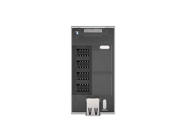 Micro Connectors - Acrylic Internal USB 2.0 Hub with Magnetic Base - 5 USB 2.0 Ports Expansion