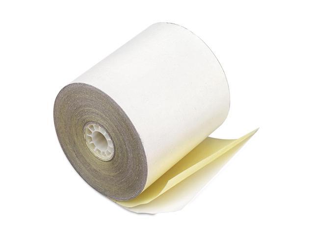 Iconex Impact Printing Carbonless Paper Rolls 3' x 90 ft White/Canary 90770470