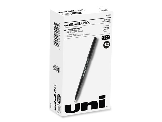 uni-ball ONYX Rollerball Pen,PEN,UNIBALL,ONYX,MICRO,BK