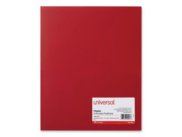 Universal Folder,Pckt,Poly,10pk,Rd 20543
