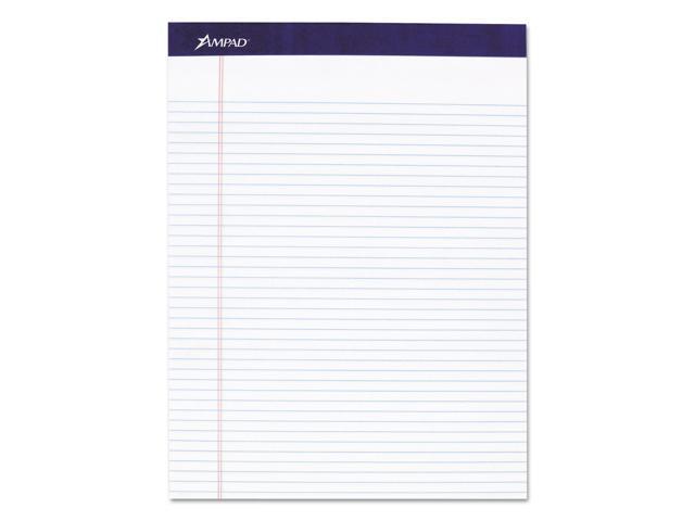 Ampad 20315 Mead Legal Ruled Pad, 8 1/2 X 11, White, 50 Sheets, 4 Pads/Pack