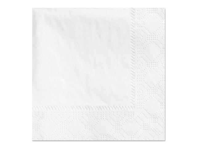 Beverage Napkins, 2-Ply 9 1/2 x 9 1/2, White, Embossed, 1000/Carton HFM180300
