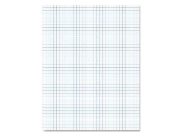 Ampad Quadrille Pads 4 Squares/Inch 8 1/2 x 11 White 50 Sheets 22000