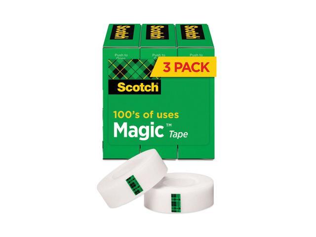 Scotch Magic Tape Refill 3/4' x 1000' 1' Core Clear 3/Pack 810K3
