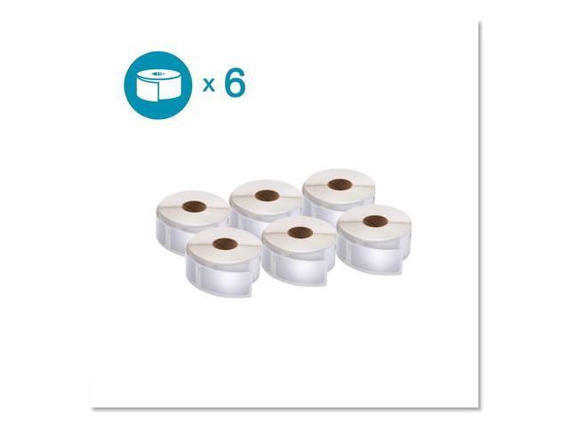 DYMO Multipurpose Labels For LabelWriter Label Printers, 1'' x 2 1/8'', White, 500 Labels Per Roll, Pack Of 6 Rolls