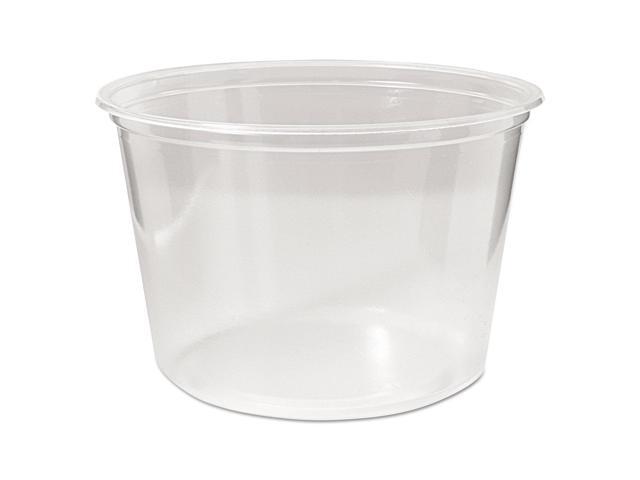 Fabri-Kal 9505102 Microwavable Deli Containers, 16 Oz, Clear, 500/Carton