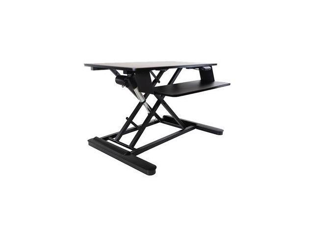 Ergotech - FDM-E-DESK - Electric Sit Stand Desktop Converter Designed W/36 Upper Display Surfacea And Lo