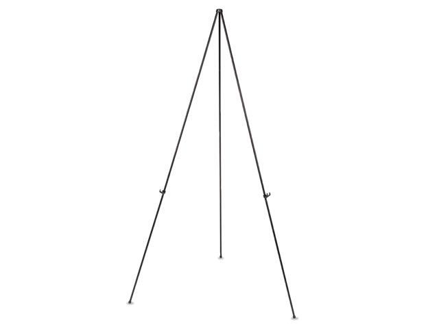 MasterVision Instant Easel 61 1/2' Black Steel Lightweight FLX04201MV