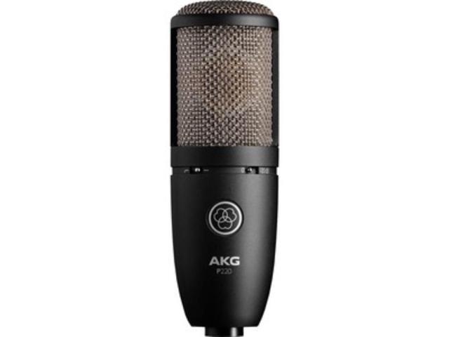 AKG - Wired P220 Large Diaphgram Condenser Microphone - Black - image 9