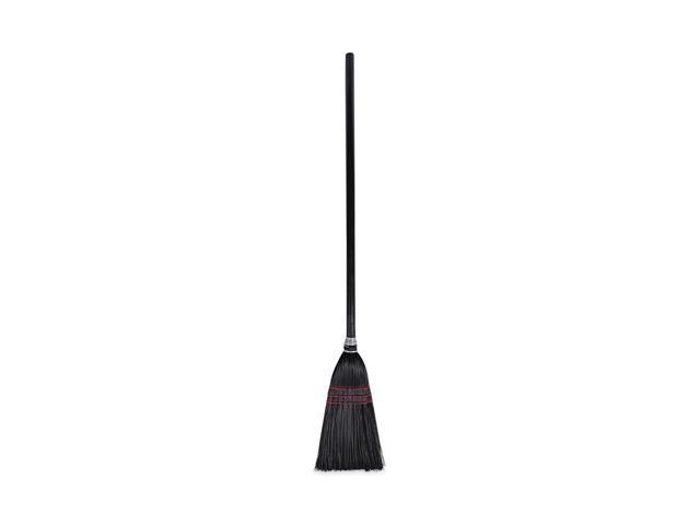 Boardwalk Flag Tipped Poly Bristle Lobby Broom 37-38' Length Natural/Black 12