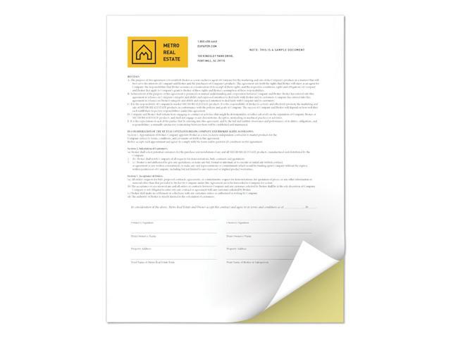Xerox Bold Digital Carbonless Paper 8 1/2 x 11 White/Canary 5 000 Sheets/CT 3R12420