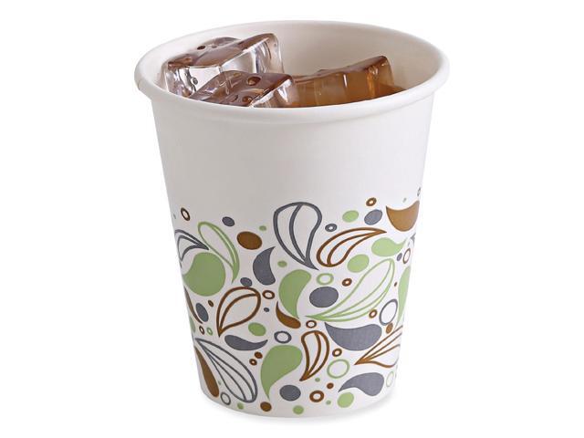 Deerfield Printed Paper Cold Cups, 12 oz, White/Yellow/Green/Purple BWKDEER12CCUP