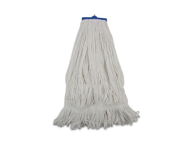 Mop Head, Lie-Flat Head, Rayon Fiber, 24oz, White, 12/Carton 824R