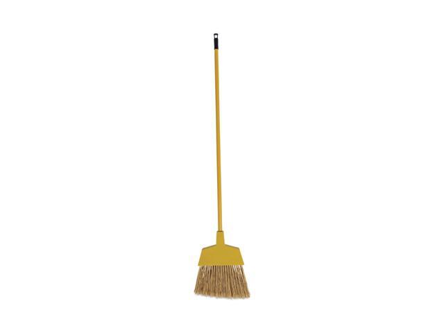 Poly Bristle Angler Broom 53' Handle Yellow 12/Carton