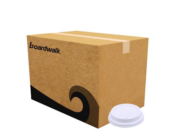 Deerfield Hot Cup Lids for 10oz - 16oz Cups, White, Plastic BWKDEERHLIDW