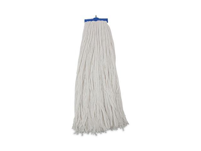 Mop Head, Economical Lie-Flat Head, Rayon Fiber, 32-Oz., White, 12/Carton BWK732R