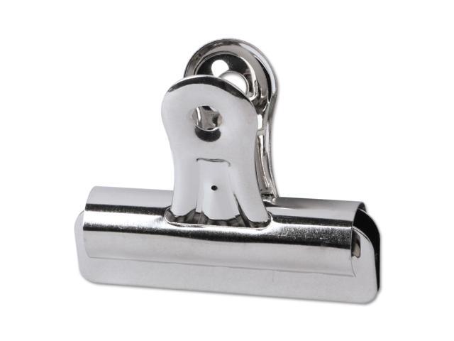 Universal Bulldog Clips Steel 1/2' Capacity 2 1/4' Wide Nickel-Plated 36/Pack 31264