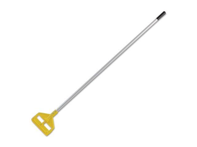 Rubbermaid Commercial Invader Aluminum Side-Gate Wet-Mop Handle 60' Gray/Yellow H126