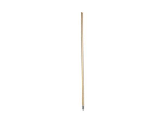 Boardwalk Metal Tip Threaded Hardwood Broom Handle 1 1/8 dia x 60 Natural 138