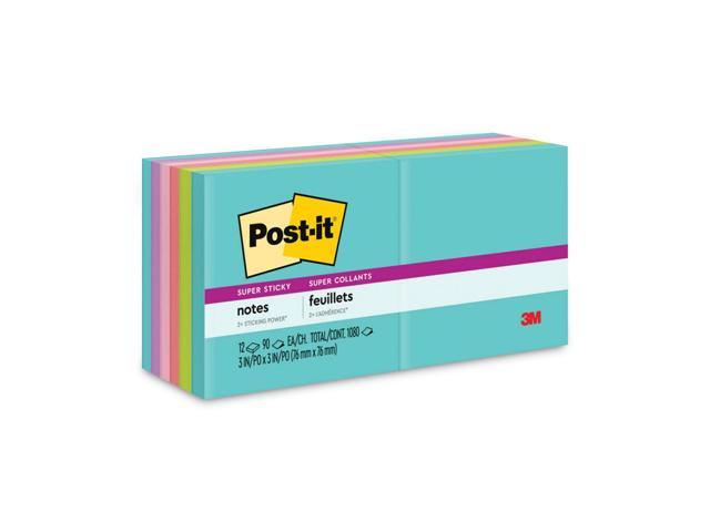 Post-It Notes Super Sti Pads,Ss,Notes,3'x3',Miami 65412SSMIA