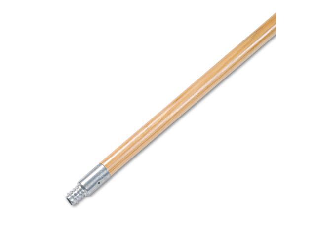Boardwalk Metal Tip Threaded Hardwood Broom Handle 1' Dia x 60' Long 136