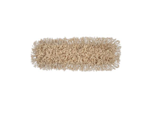 Boardwalk Industrial Dust Mop Head Hygrade Cotton 24w x 5d White 1324