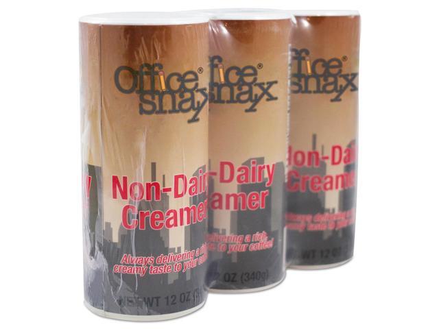 Office Snax Reclosable Powdered Non-Dairy Creamer 12 oz Canister 3/Pack 00020G