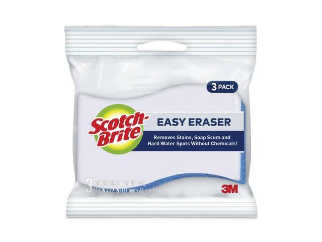 Scotch-Brite Professio Easy Erasing Pad 4004, 4.4 X 2.6, Blue/White, 3/Pack 833
