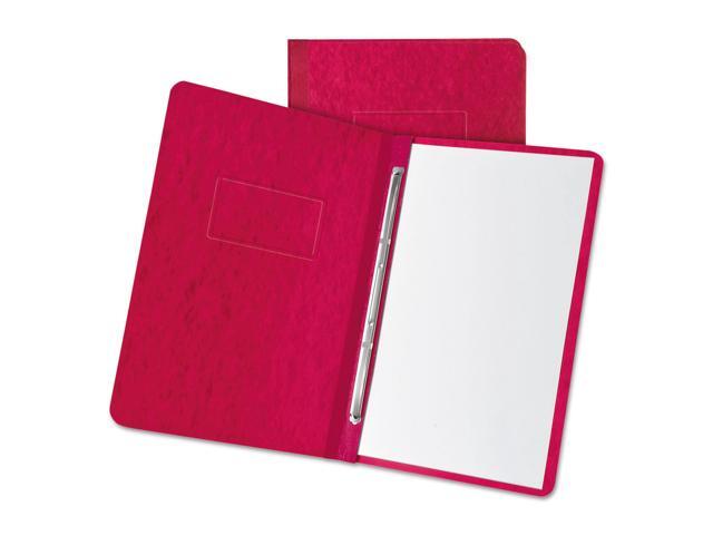 Oxford 12911 Pressboard Report Cover, Prong Clip, Letter, 3' Capacity, Executive Red