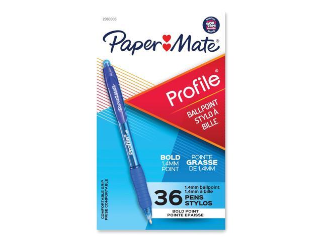 Paper Mate Profile RT Retractable Ballpoint Pens Bold Point Blue Ink 2083008