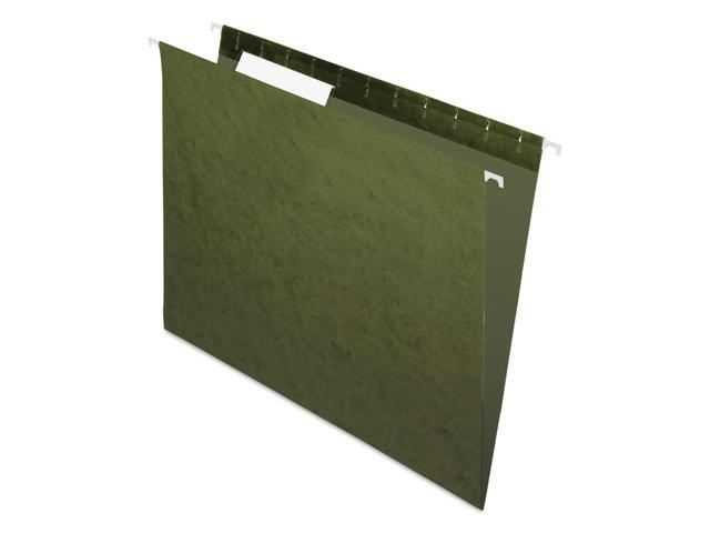 Pendaflex Essentials Colored Hanging Folders 1/3 Tab Letter Standard Green 25/Box 81601