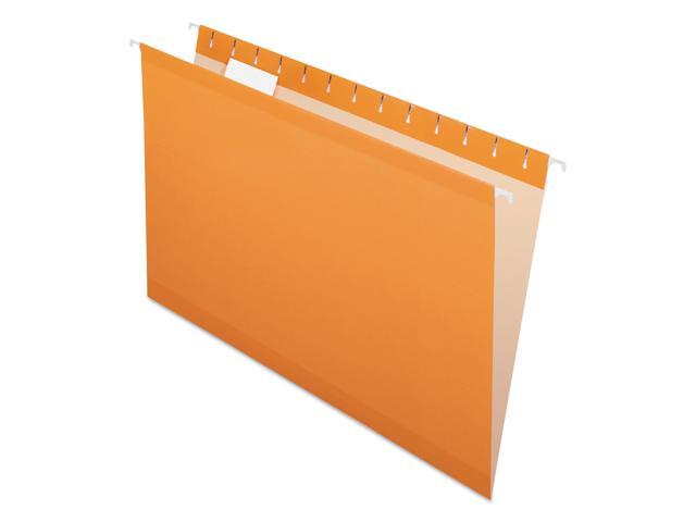 Pendaflex Reinforced Hanging Folders 1/5 Tab Legal Orange 25/Box 415315ORA