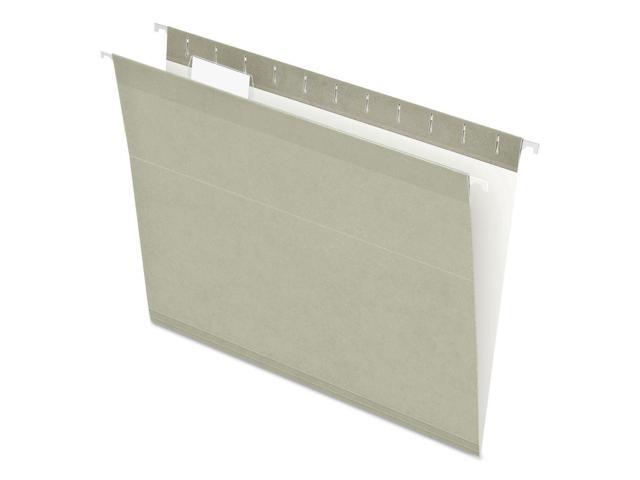Pendaflex Reinforced Hanging Folders 1/5 Tab Letter Gray 25/Box 415215GRA