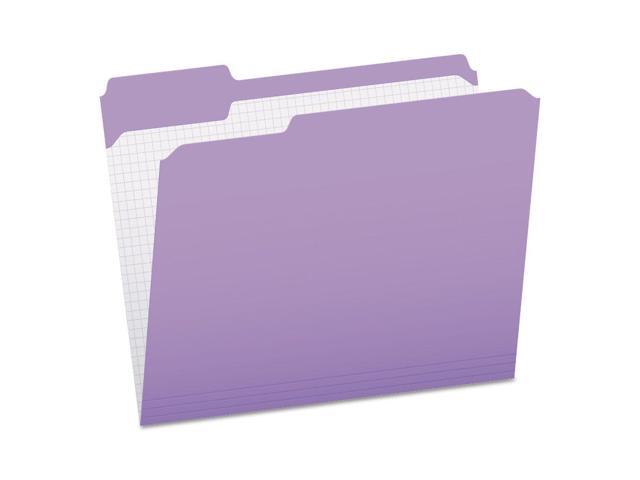 Pendaflex Reinforced Top Tab File Folders 1/3 Cut Letter Lavender 100/Box R15213LAV