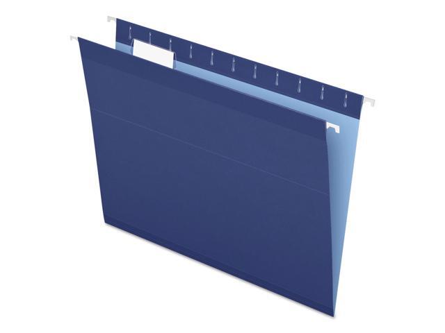 Pendaflex Reinforced Hanging Folders 1/5 Tab Letter Navy 25/Box 415215NAV