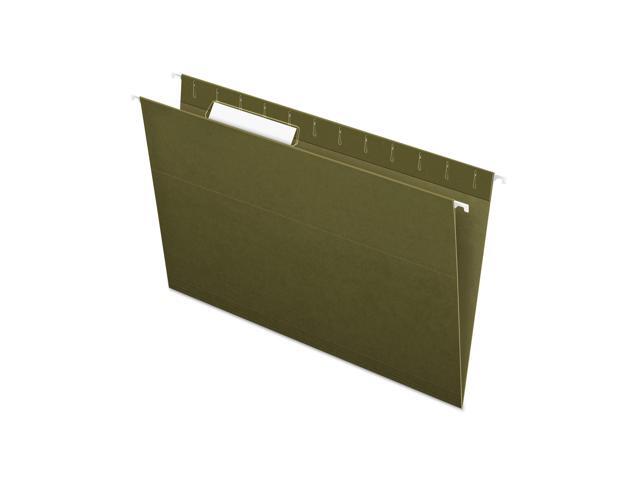 Pendaflex Essentials Colored Hanging Folders 1/3 Tab Legal Standard Green 25/Box 81621
