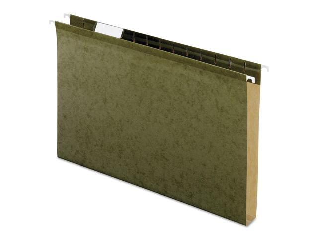 Pendaflex Reinforced 1' Extra Capacity Hanging Folders Legal Standard Green 25