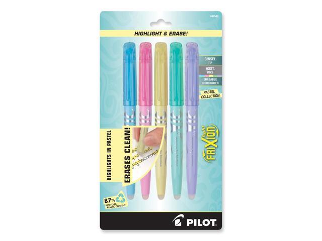 Pilot FriXion Light Pastel Collection Erasable Highlighters Assorted 5/Pack 46543