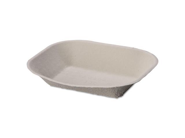 Savaday Molded Fiber Food Tray, 9 X 7, Beige, 250/Bag, 500/Carton