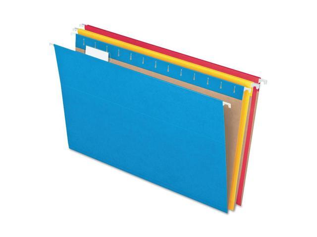 Pendaflex 2-tone Color Hanging File Folders - Letter - 8 1/2' x 11' Sheet Size - 1/5 Tab Cut - 11 pt. Folder Thickness -