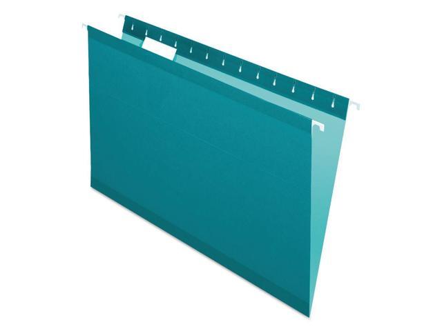 Pendaflex Reinforced Hanging Folders 1/5 Tab Legal Teal 25/Box 415315TEA