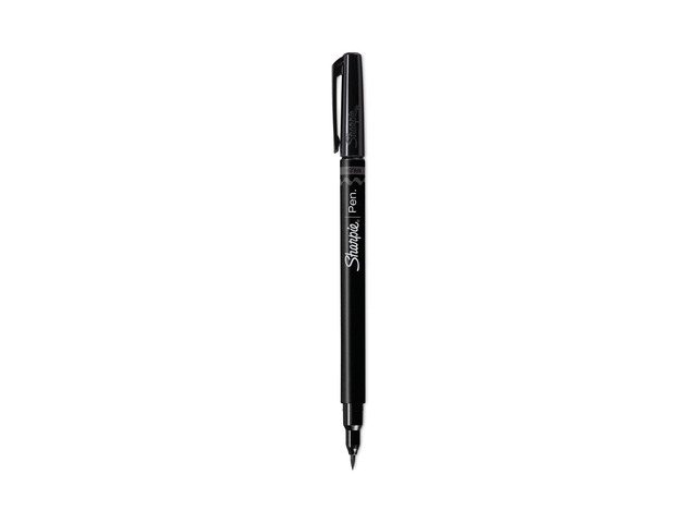 Sharpie Brush Tip Pens Fine Brush Tip Black 12/PK 2011280