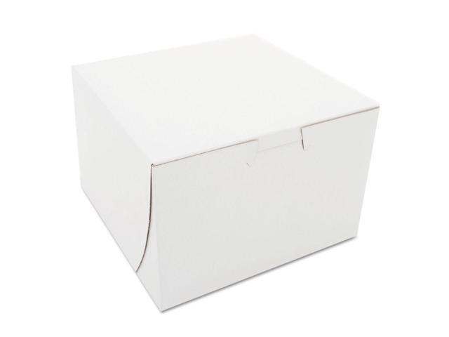 SCT SCH0909 Non-Window Bakery Boxes, Paperboard, 6 X 6 X 4, White, 250/Bundle
