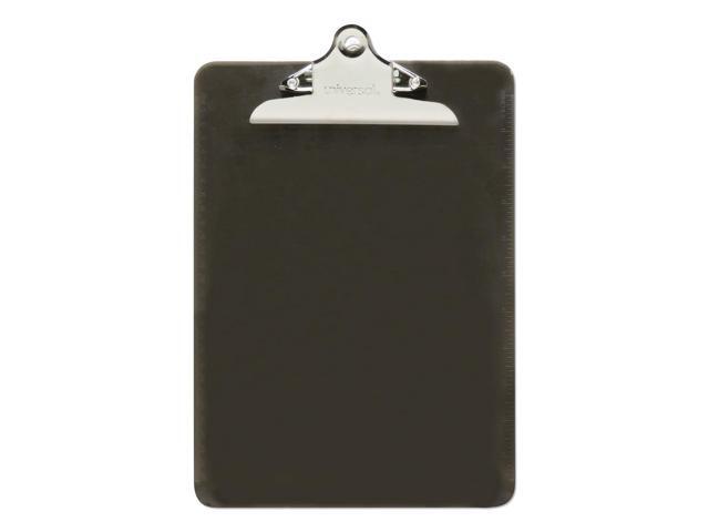 UNIVERSAL Plastic Clipboard with High Capacity Clip 1' Capacity Holds 8 1/2 x 12